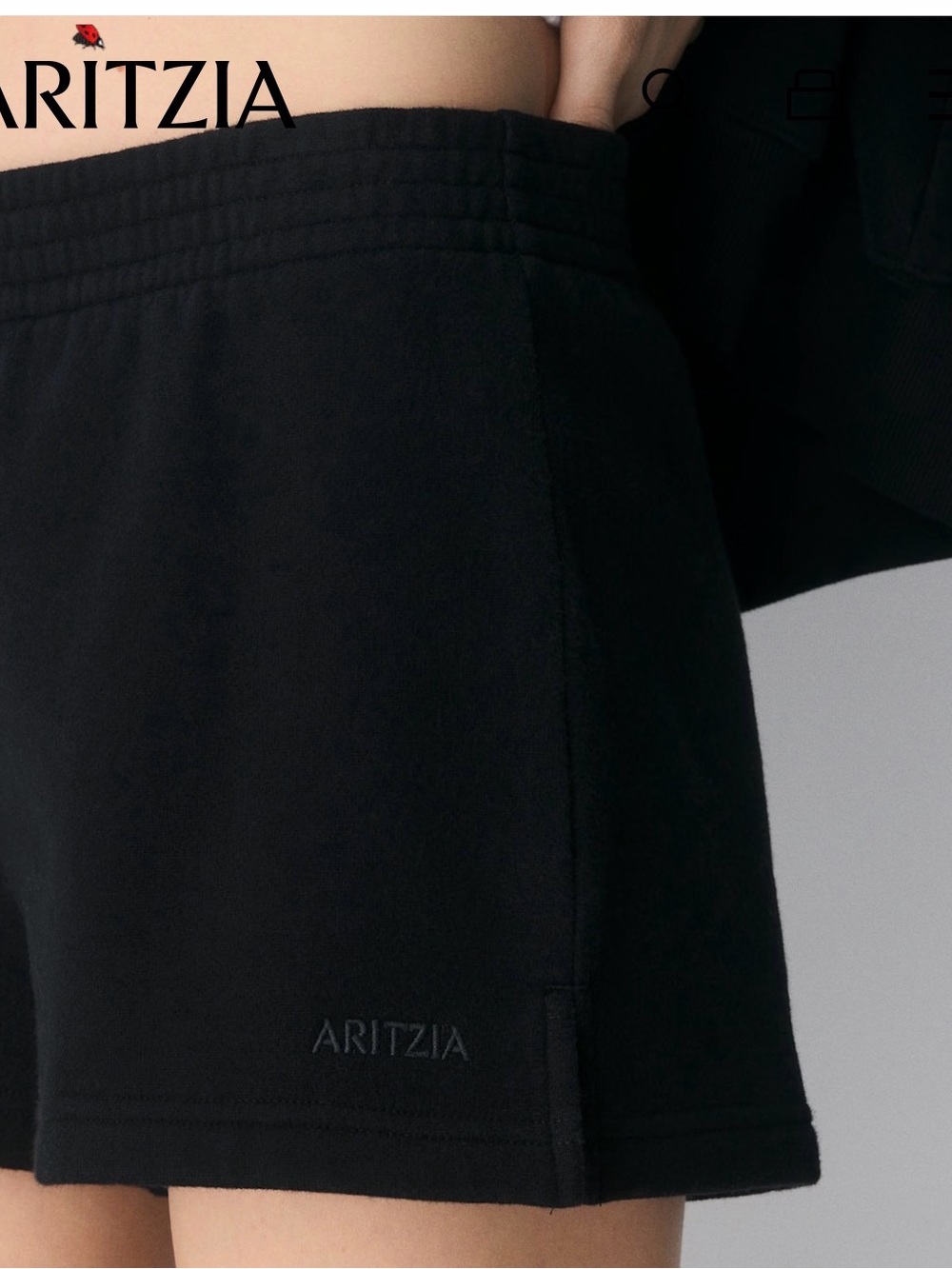 Aritzia Cozy Sweatfleece Perfect Micro Shorts